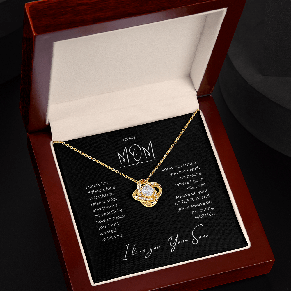 To My Daughter Interlocking Hearts Necklace