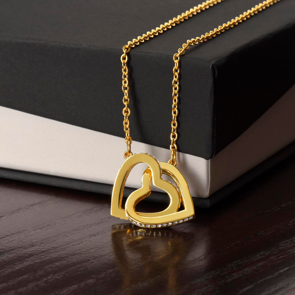 Mom 5 Stars Interlocking Hearts Necklace