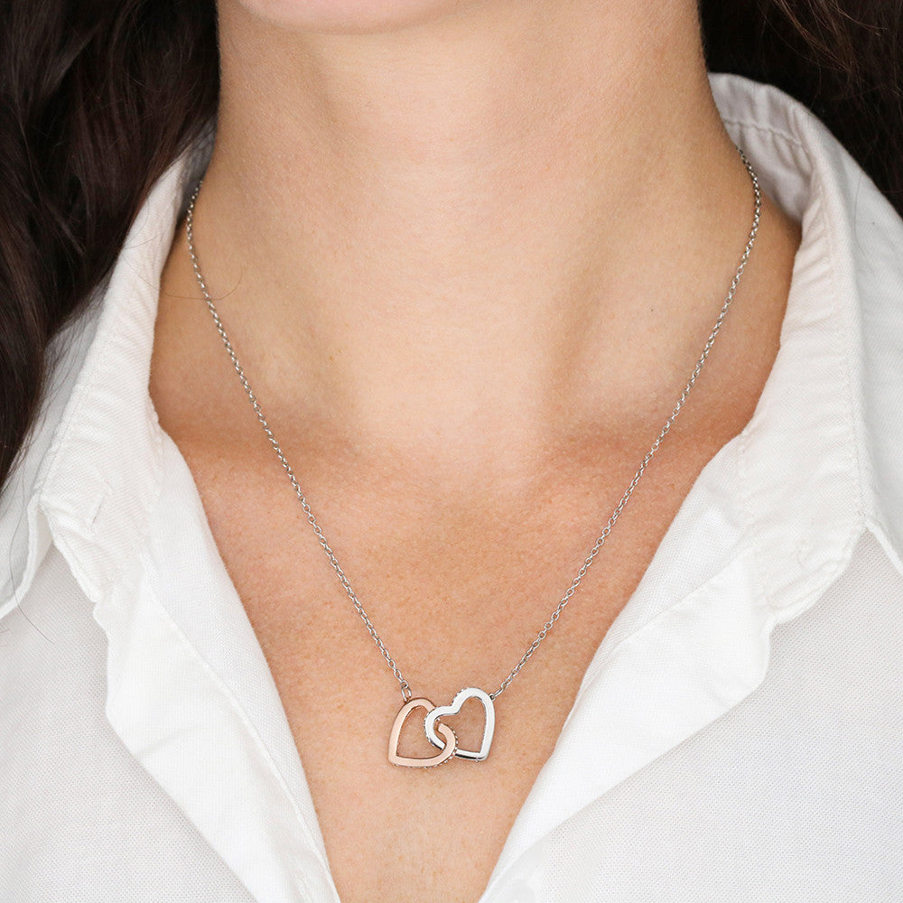 To The Love of My Life  Interlocking Hearts Necklace