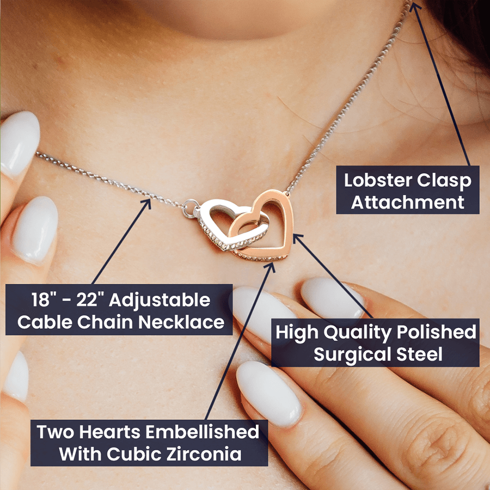 To The Love of My Life  Interlocking Hearts Necklace