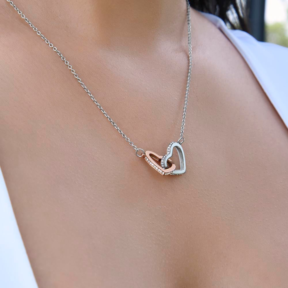 To The Love of My Life  Interlocking Hearts Necklace