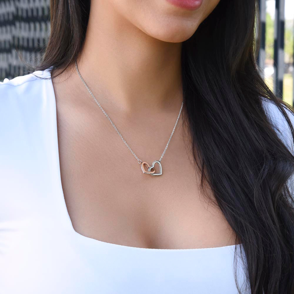 Purrfect Interlocking Hearts Necklace