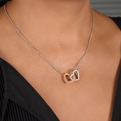 To The Love of My Life  Interlocking Hearts Necklace
