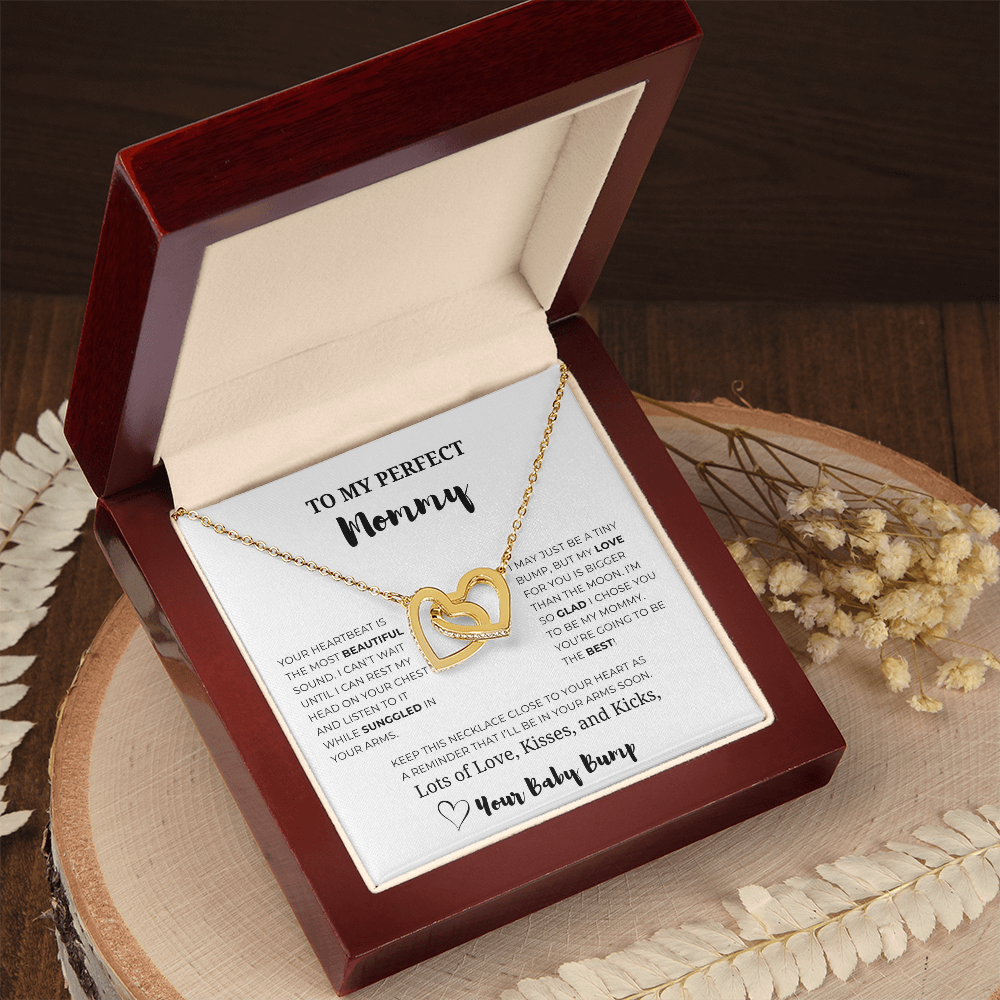 To My Perfect Mummy Interlocking Hearts Necklace