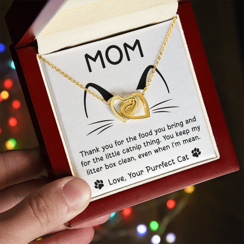 Purrfect Interlocking Hearts Necklace