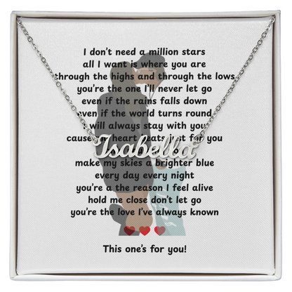 Custom This One's For You Name Necklace