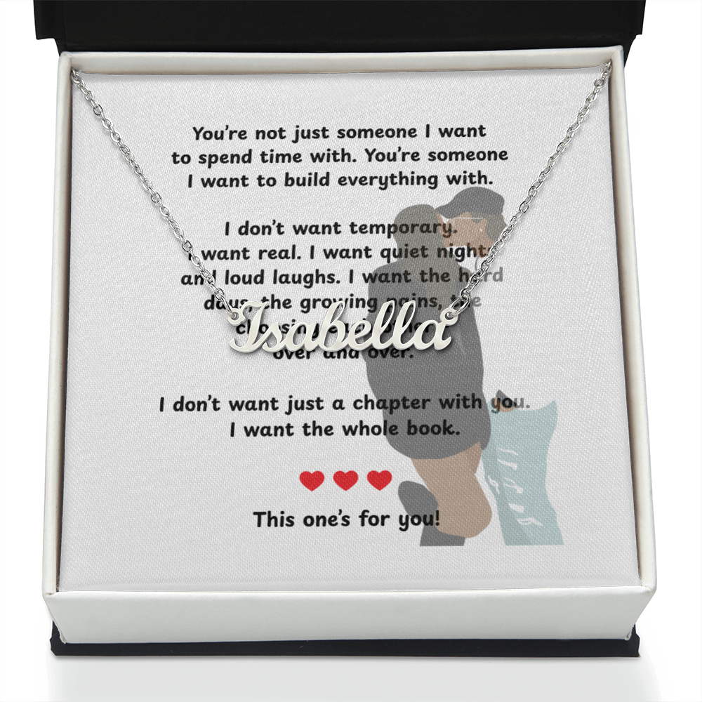 Custom This One's For You Name Necklace