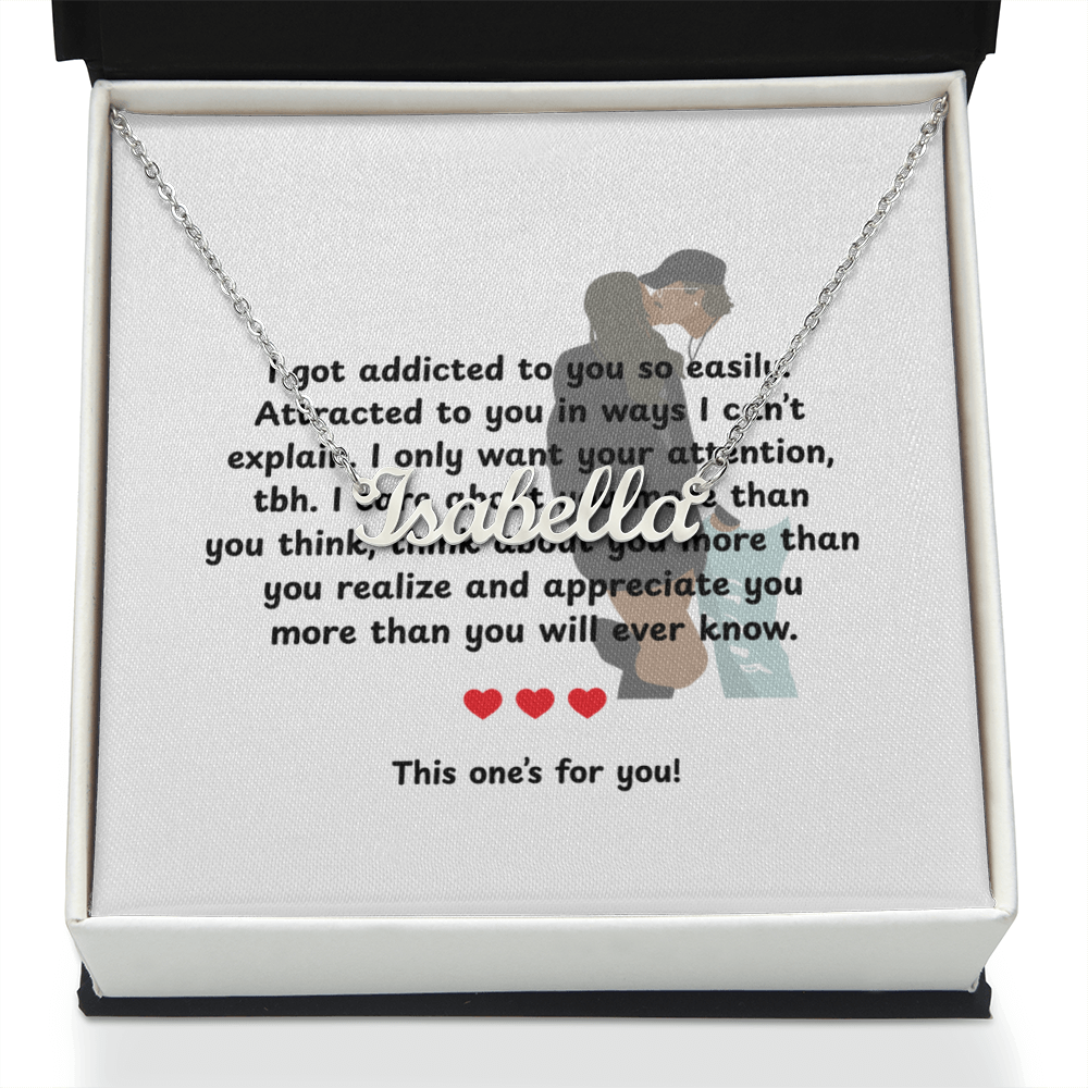 Custom This One's For You Name Necklace
