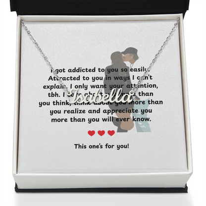 Custom This One's For You Name Necklace
