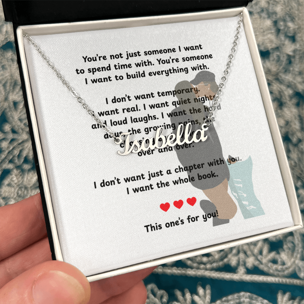 Custom This One's For You Name Necklace