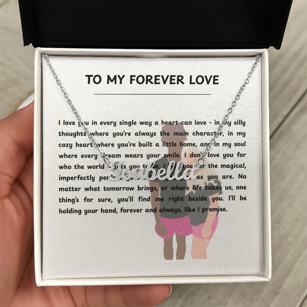 Custom To My Forever Love Name Necklace