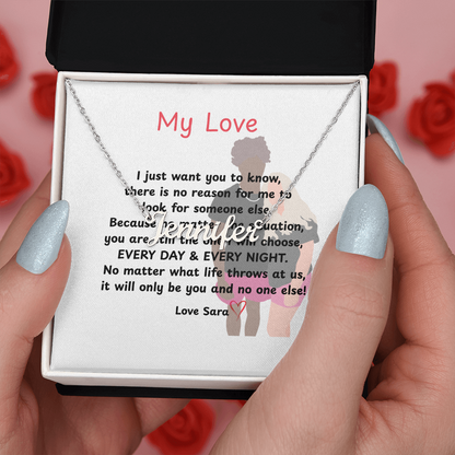 Custom  My Love Name Necklace