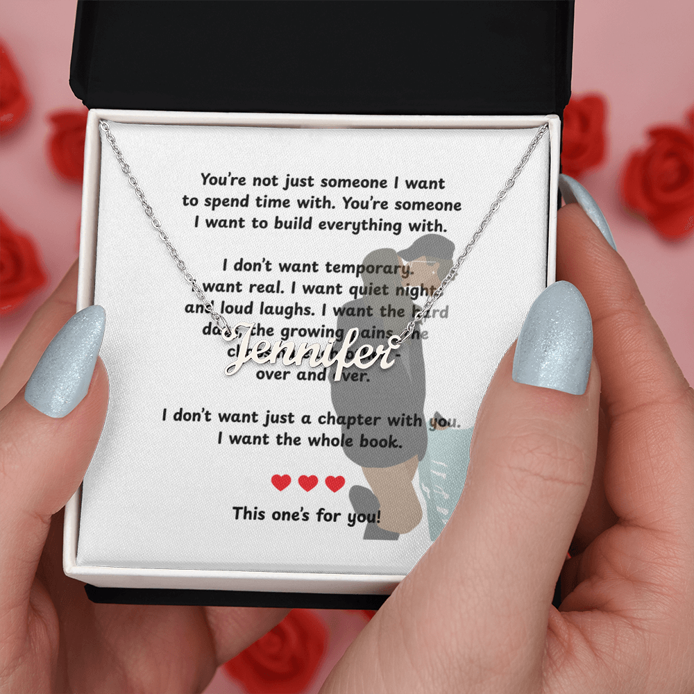 Custom This One's For You Name Necklace