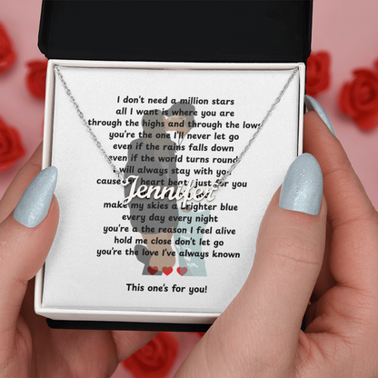 Custom This One's For You Name Necklace