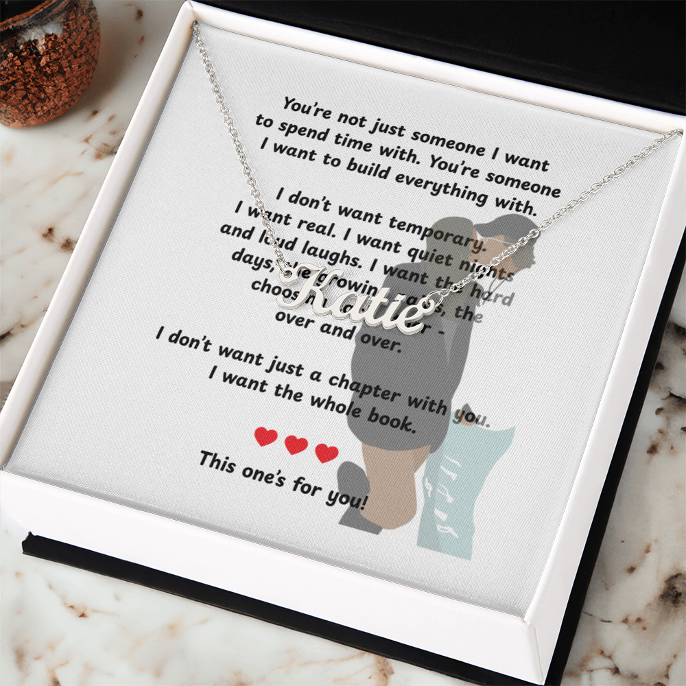 Custom This One's For You Name Necklace