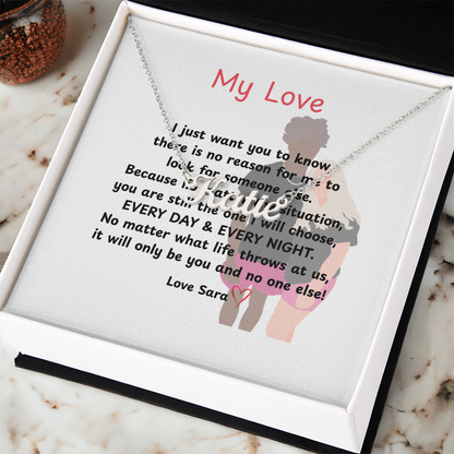 Custom  My Love Name Necklace