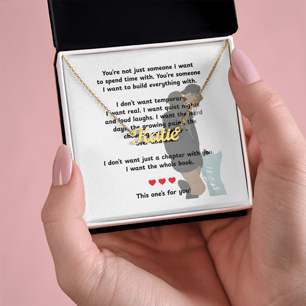 Custom This One's For You Name Necklace
