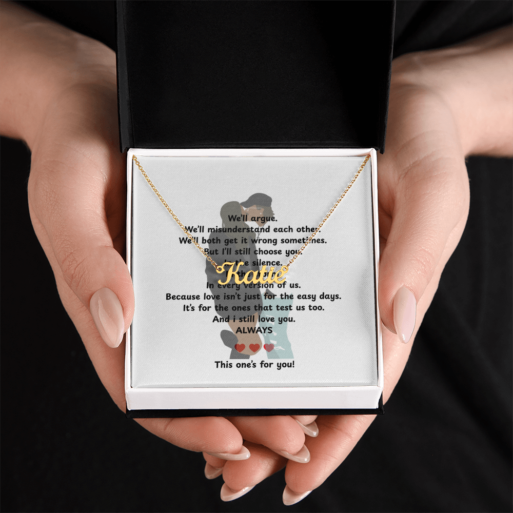 Custom This One's For You Name Necklace