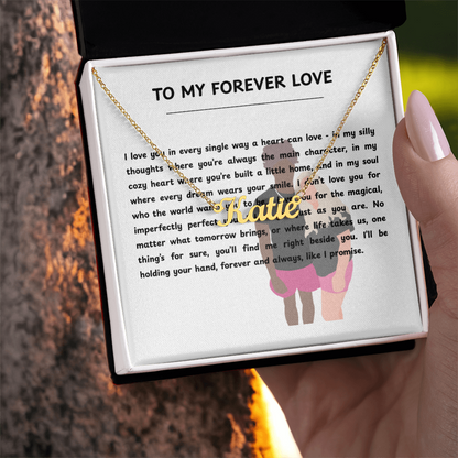 Custom To My Forever Love Name Necklace