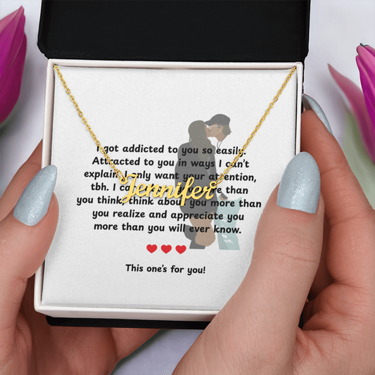 Custom This One's For You Name Necklace