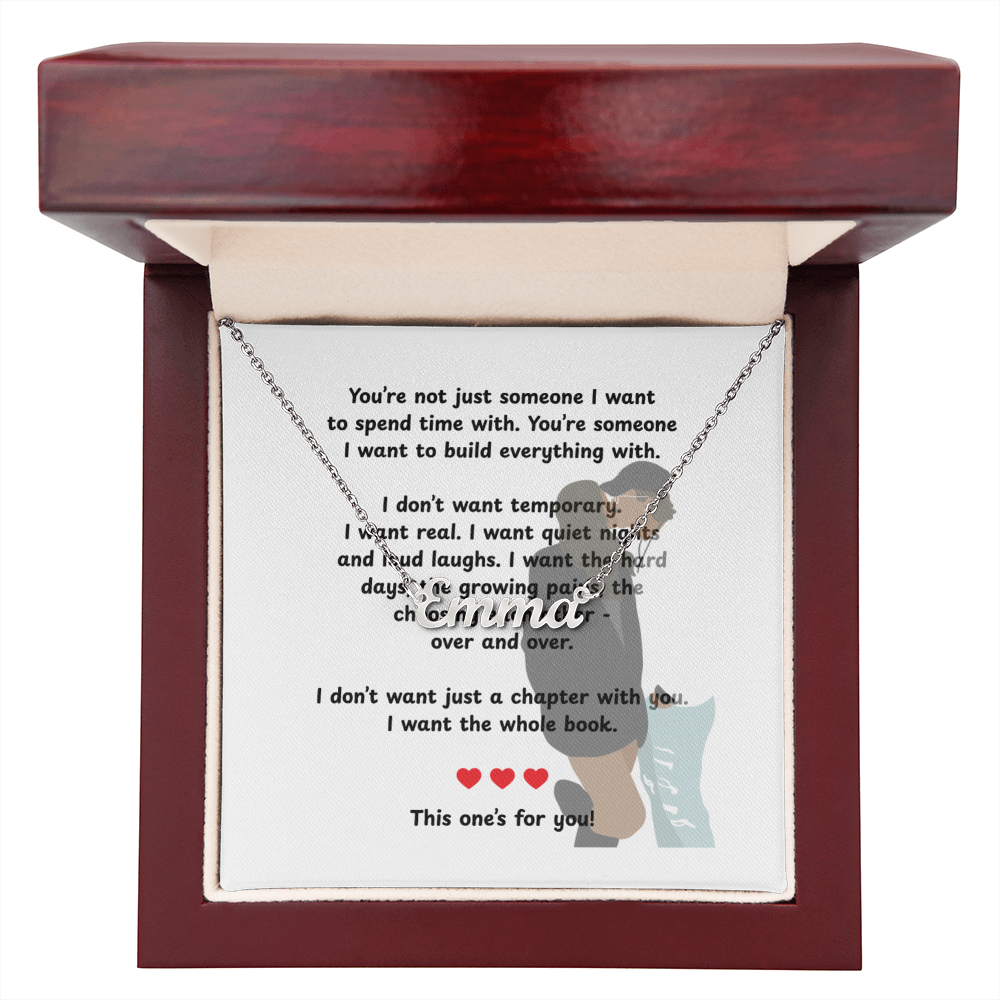 Custom This One's For You Name Necklace