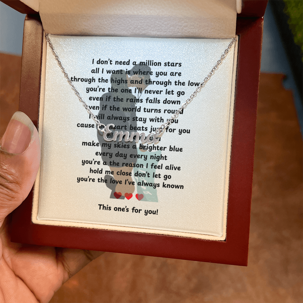 Custom This One's For You Name Necklace