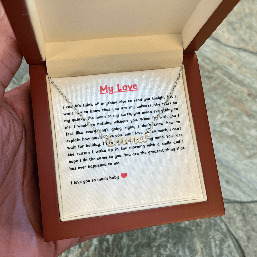 Custom Name Necklace for My Love