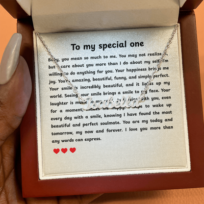 Custom Name Necklace To My Special One