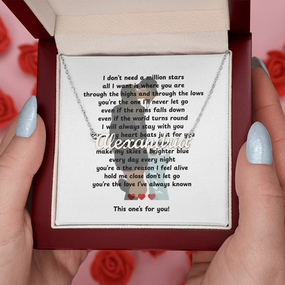 Custom This One's For You Name Necklace