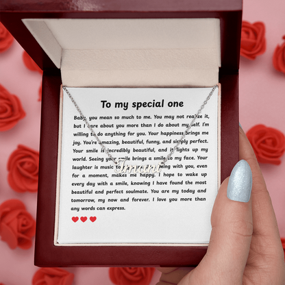 Custom Name Necklace To My Special One