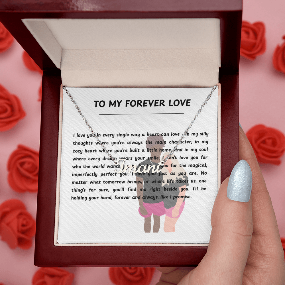Custom To My Forever Love Name Necklace