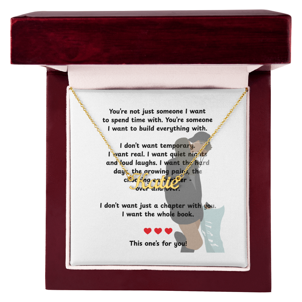 Custom This One's For You Name Necklace