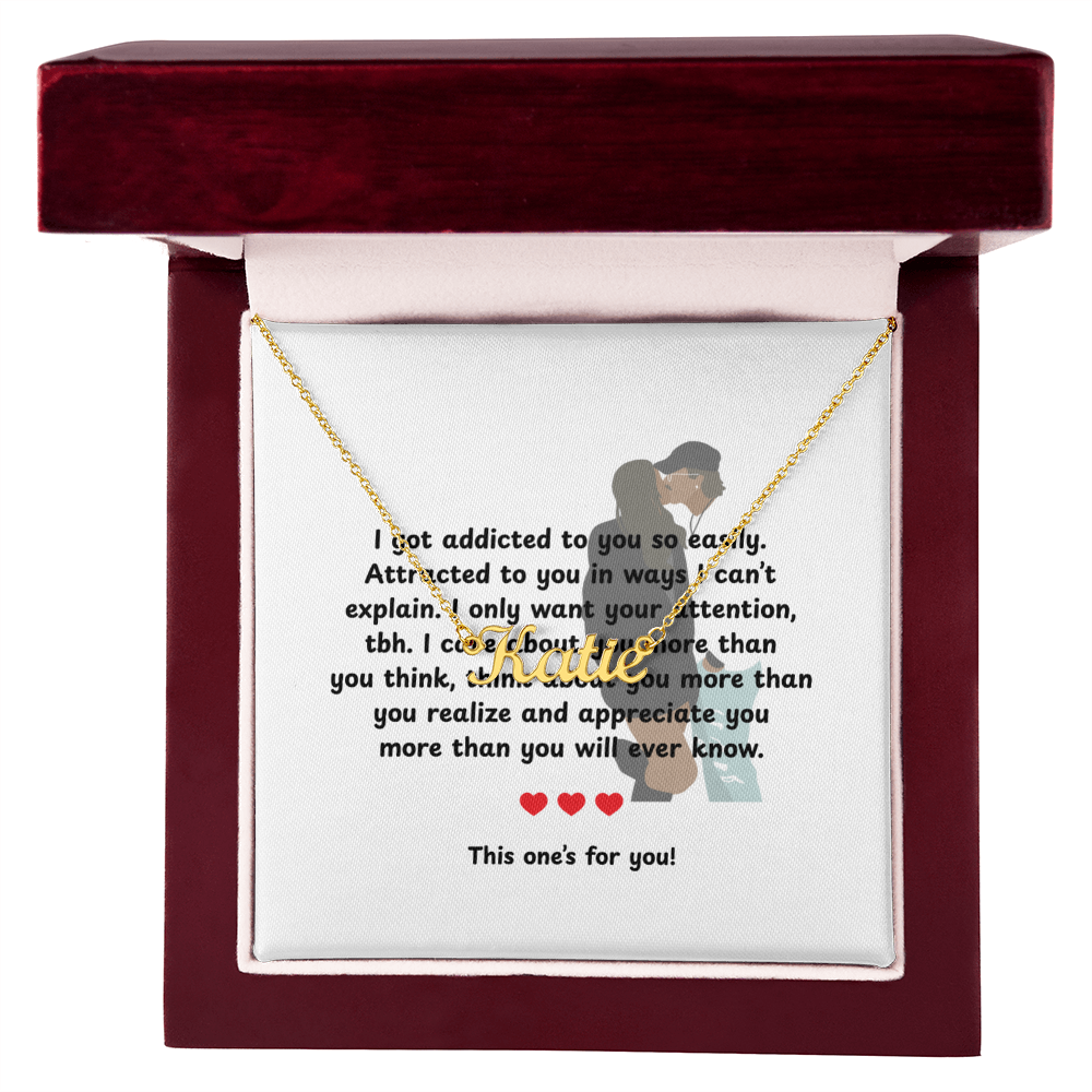 Custom This One's For You Name Necklace