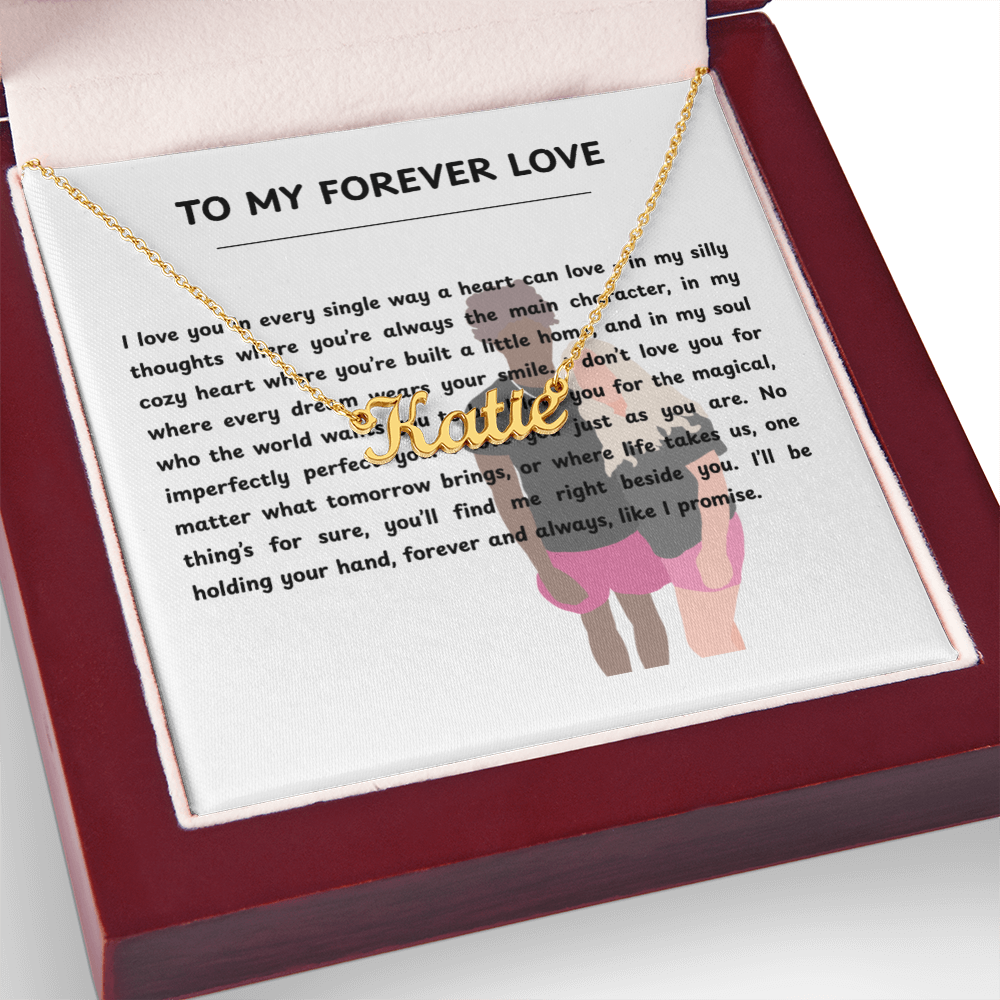 Custom To My Forever Love Name Necklace