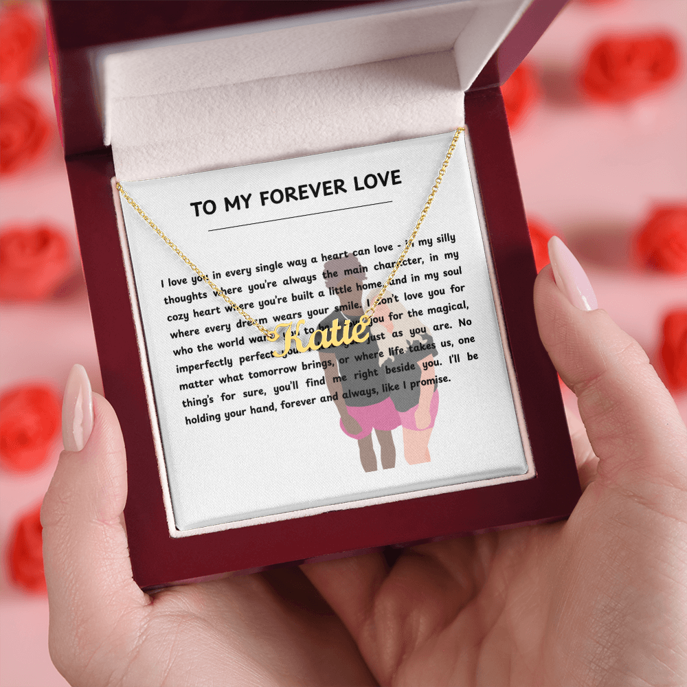 Custom To My Forever Love Name Necklace