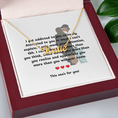 Custom This One's For You Name Necklace