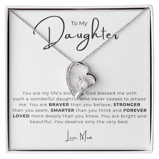 To My Daughter  Forever Love Necklace