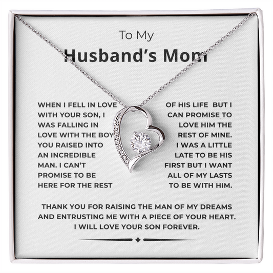 To My Husband's Mom Forever Love Necklace