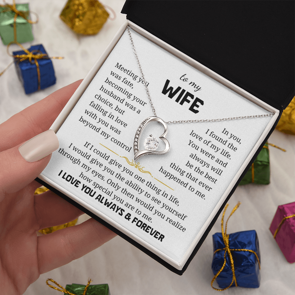 To My Wife  Forever Love Necklace
