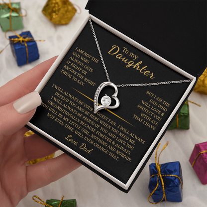 To My Daughter  Forever Love Necklace