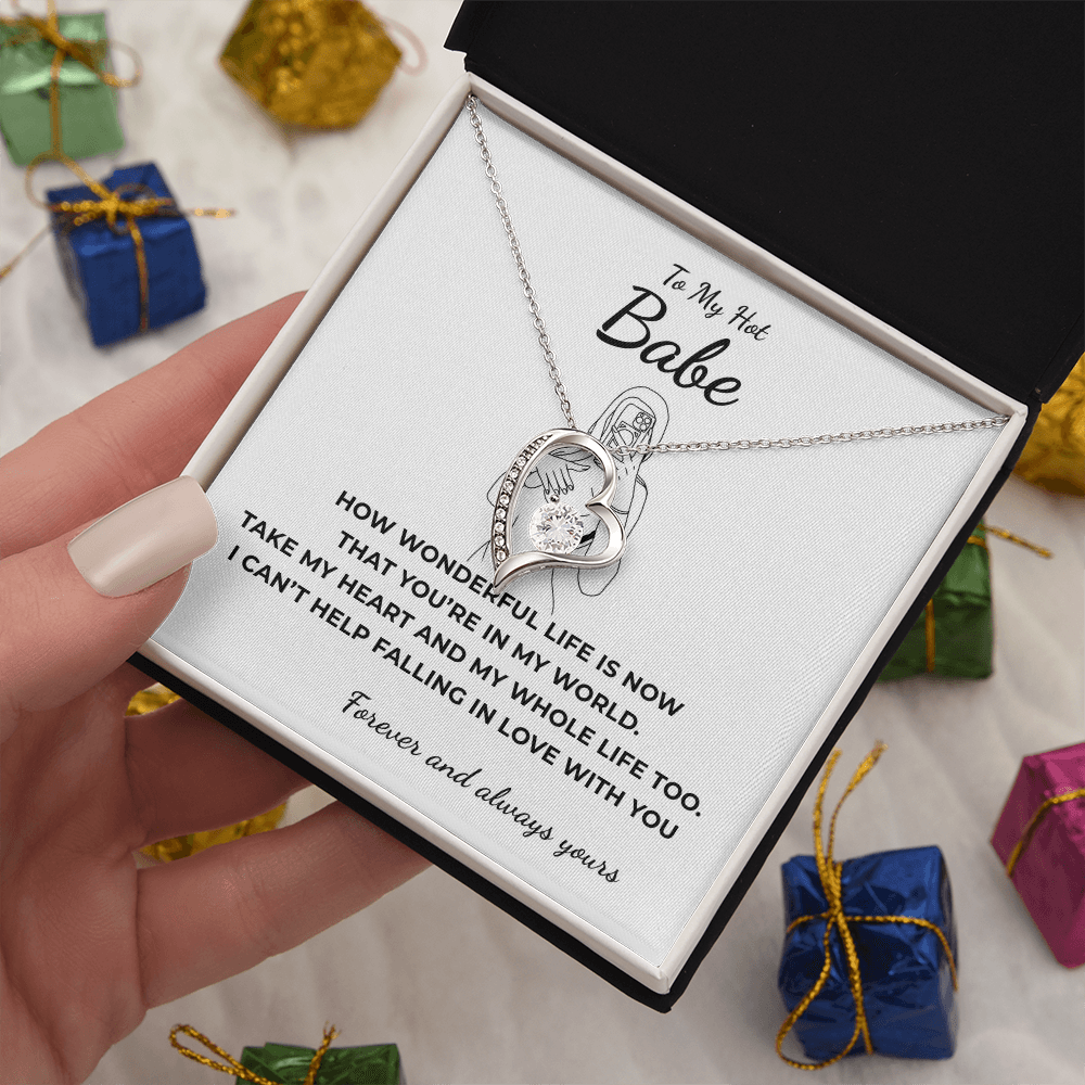 To My Hot Babe Forever Love Necklace