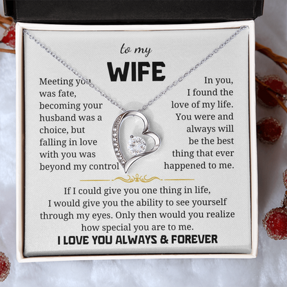 To My Wife  Forever Love Necklace