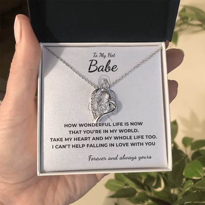 To My Hot Babe Forever Love Necklace