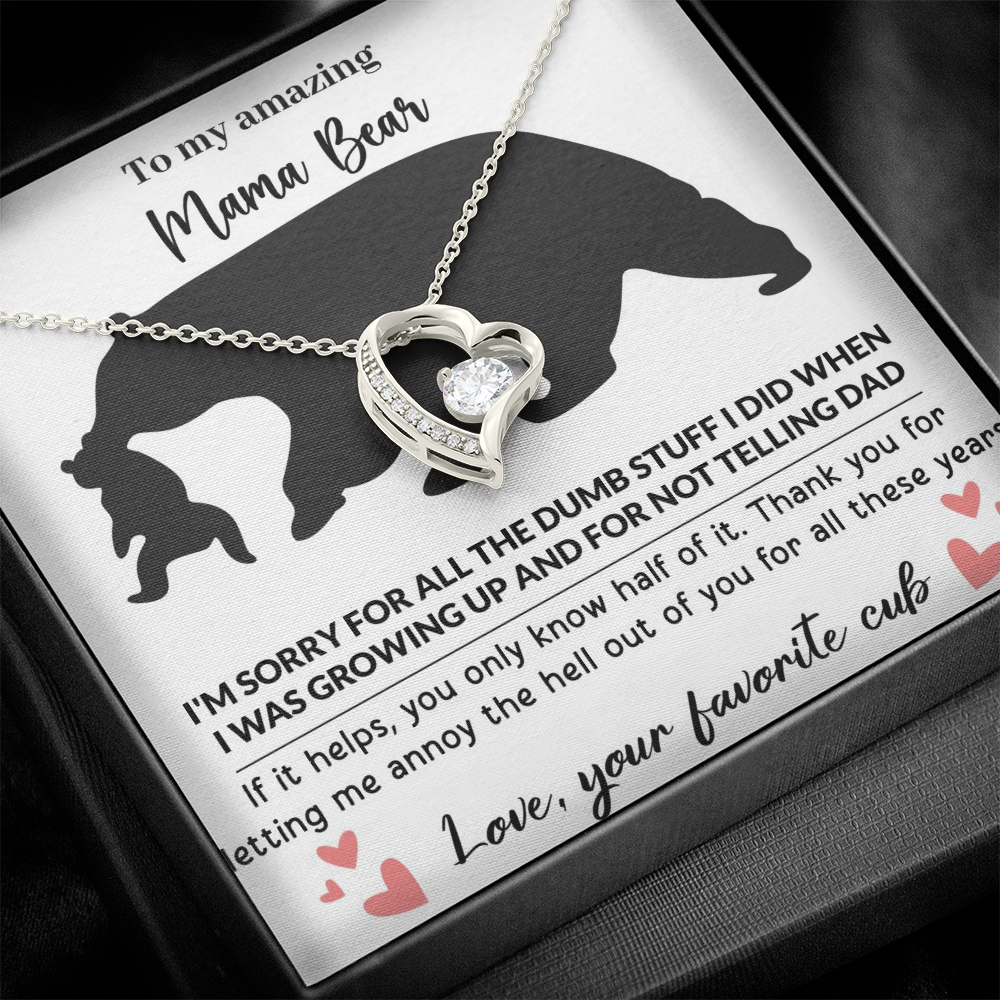 Mama Bear Forever Love Necklace