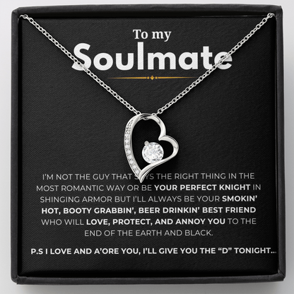 To My Soulmate Forever Love Necklace