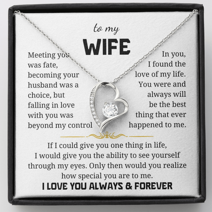 To My Wife  Forever Love Necklace