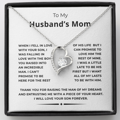 To My Husband's Mom Forever Love Necklace