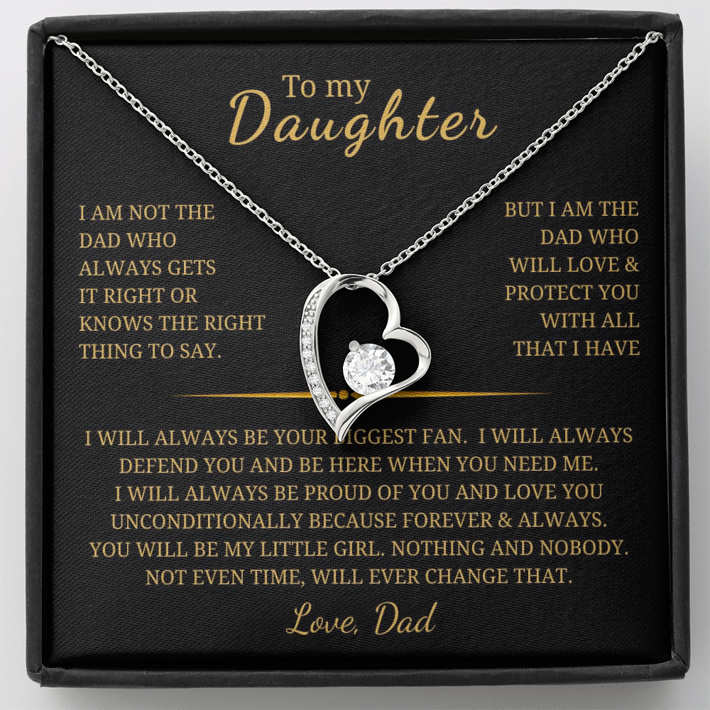 To My Daughter  Forever Love Necklace