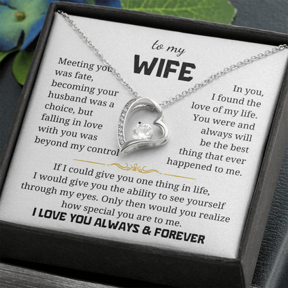 To My Wife  Forever Love Necklace