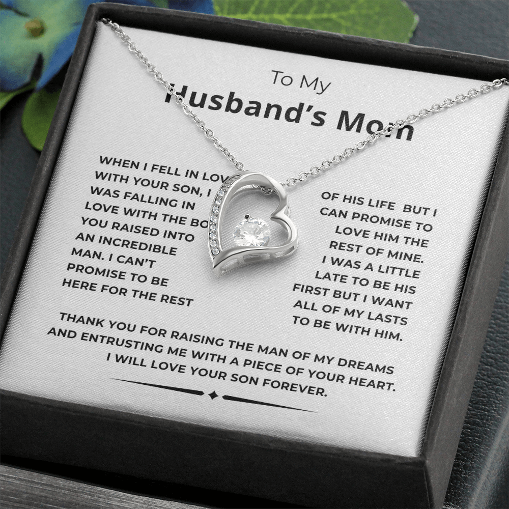 To My Husband's Mom Forever Love Necklace